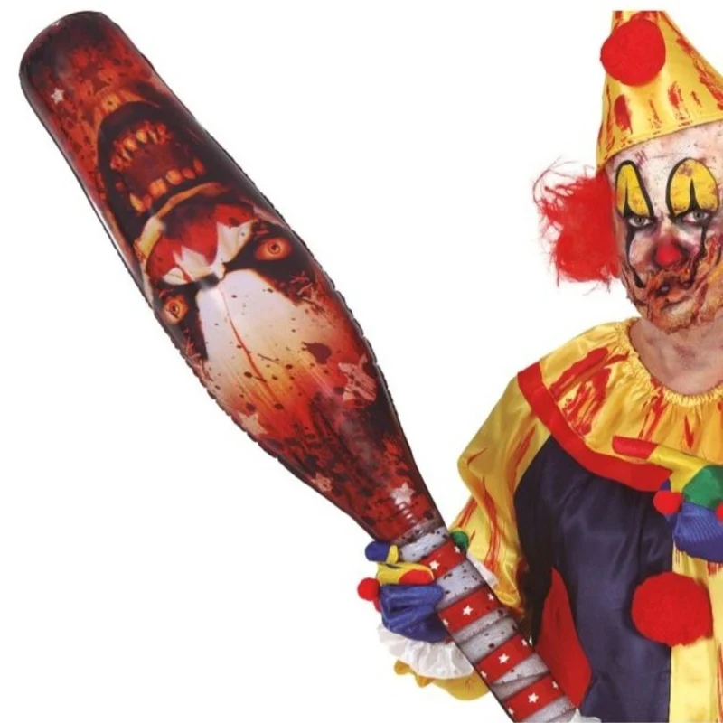 Aufblasbarer Baseballschläger "Horror Clown" | 90 cm
