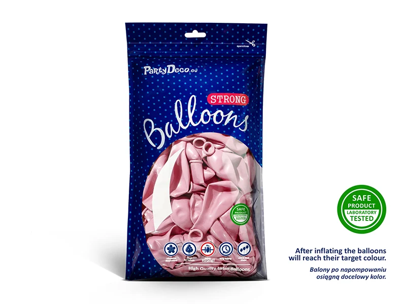 50 Stk. Latexballon Ø30cm "Uni Metallic" | Candy Pink