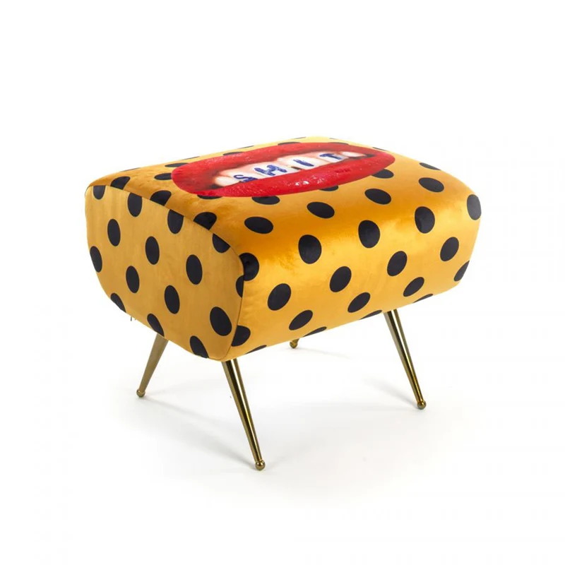 Hocker SHIT gelb, schwarz
