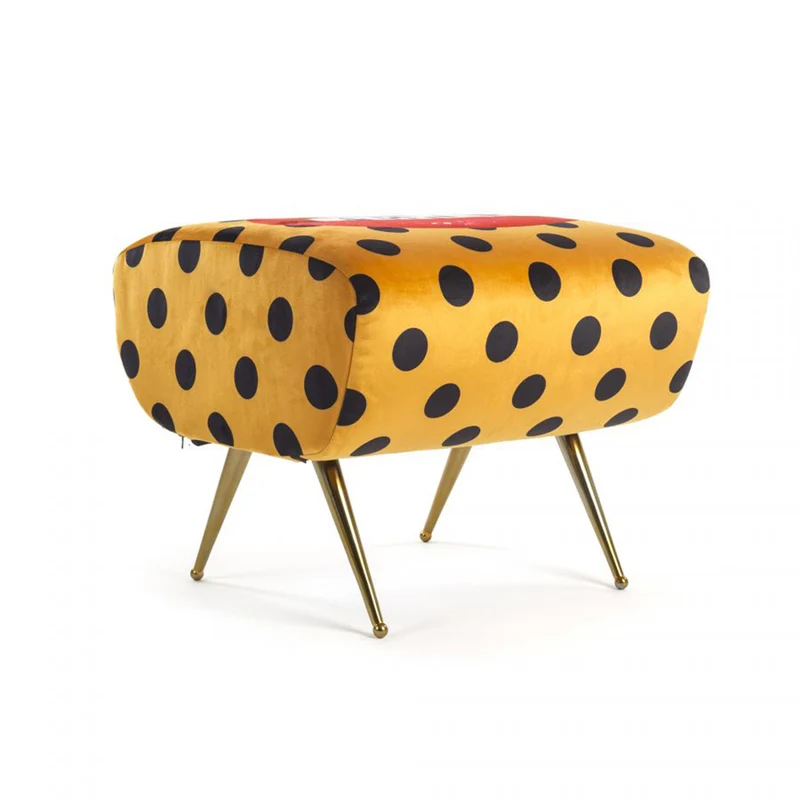 Hocker SHIT gelb, schwarz