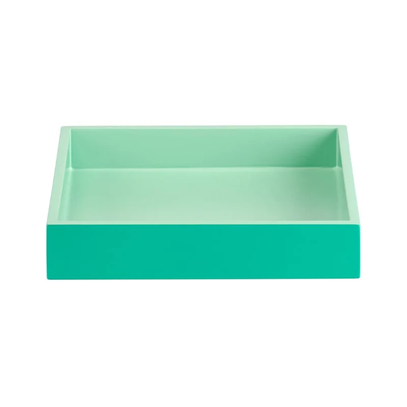 Tablett SPA Shiny Grün S quadratisch 19x19x3,5cm