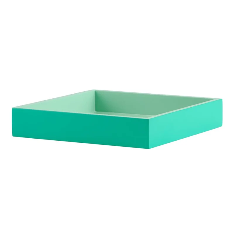 Tablett SPA Shiny Grün S quadratisch 19x19x3,5cm
