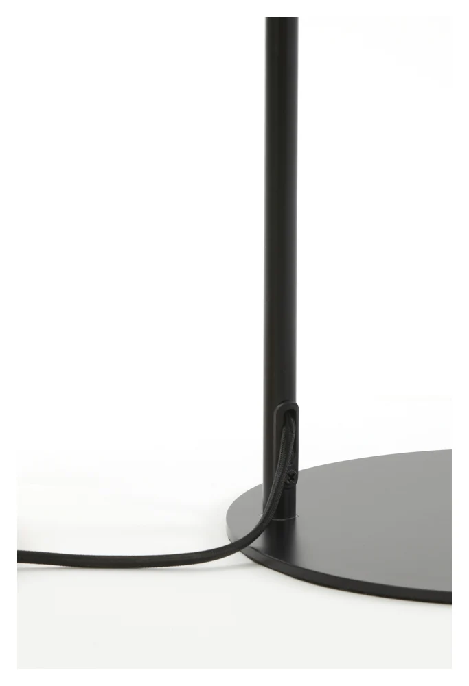 Stehleuchte SUBAR 45x28x158cm matt schwarz-grau Rauchglas