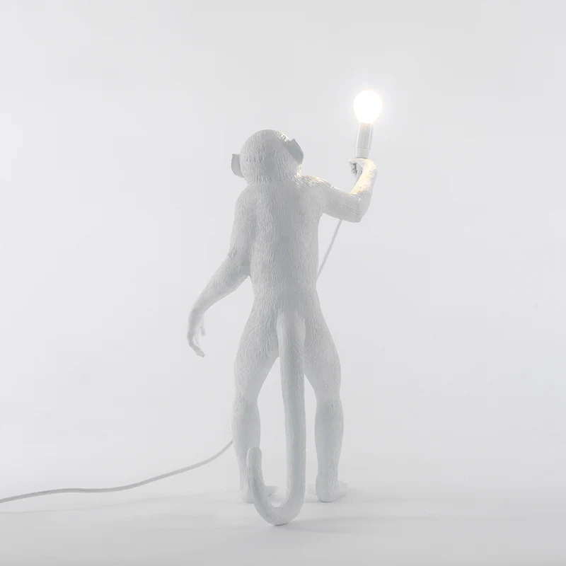 Tischlampe MONKEY stehend-weiß 46x27,5x54 cm