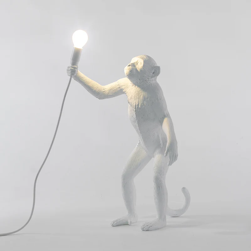 Tischlampe MONKEY stehend-weiß 46x27,5x54 cm
