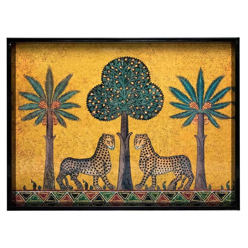 Lacktablett ZAGARA LARGE in gelb