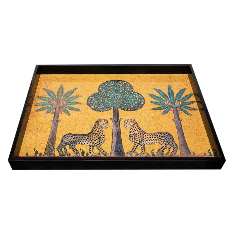 Lacktablett ZAGARA LARGE in gelb