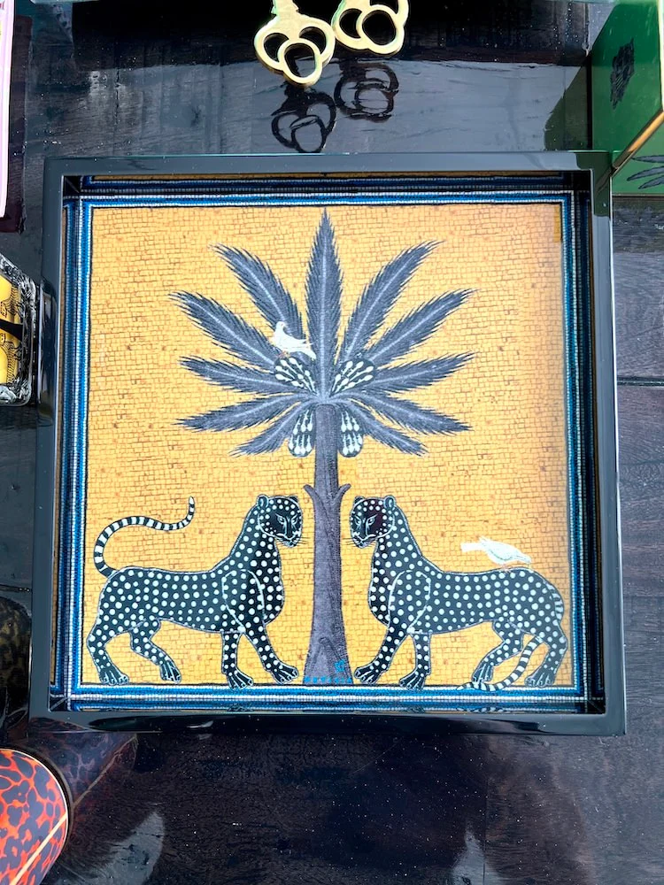 Lacktablett SAHARA SQUARE in gelb