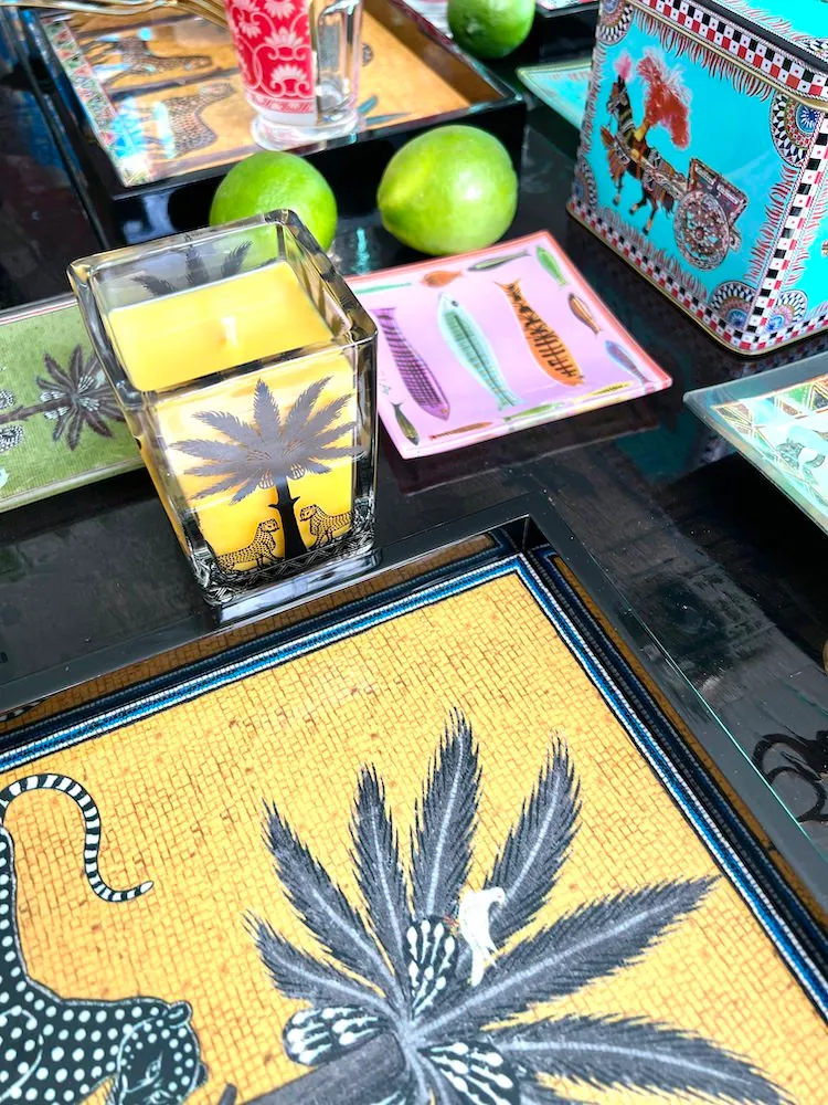 Lacktablett SAHARA SQUARE in gelb