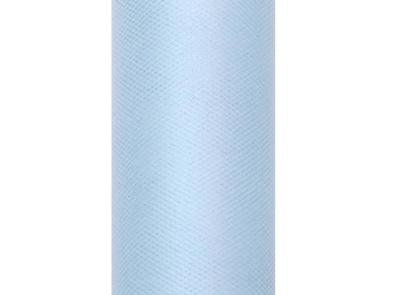 Dekostoff Tüll 0,15m x 9m Hellblau