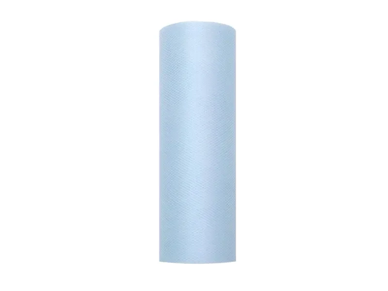 Dekostoff Tüll 0,15m x 9m Hellblau