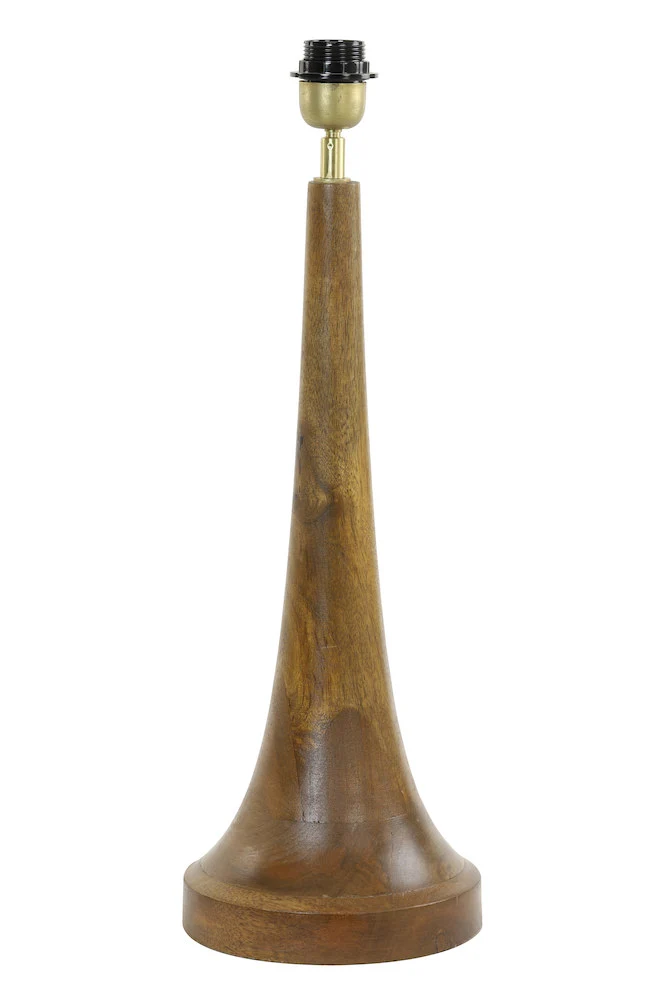 Tischlampe JOVANY Holz Öl braun 80 cm