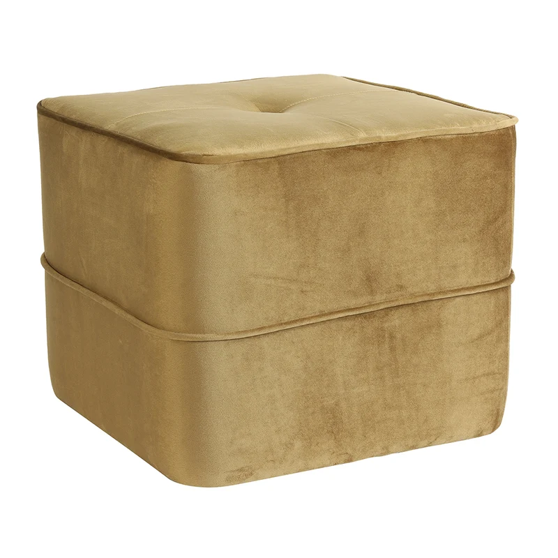 Hocker KIKI matt samt karamell Ø40x35 cm
