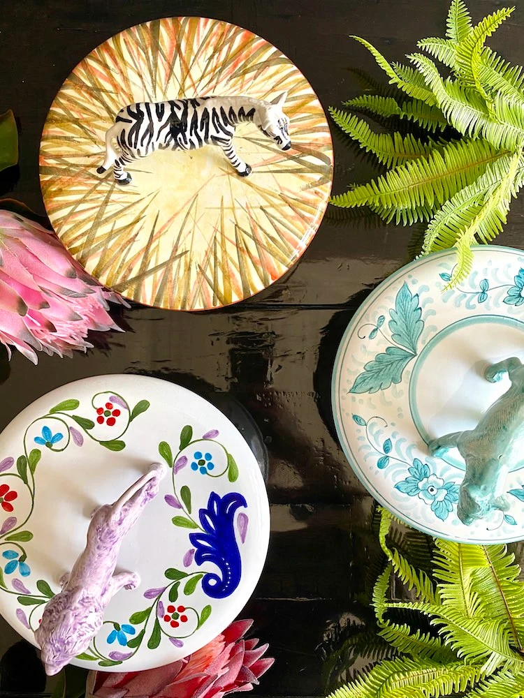 Keramikdose mit Deckel 'MENAGERIE LÖWE'