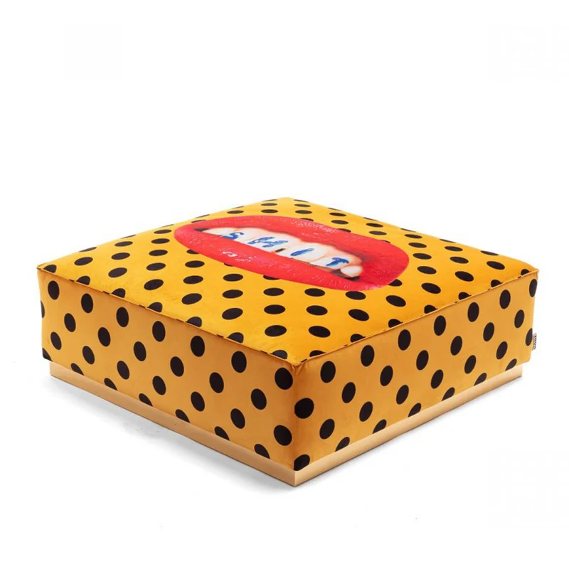 Modularer Pouf SHIT gelb, schwarz