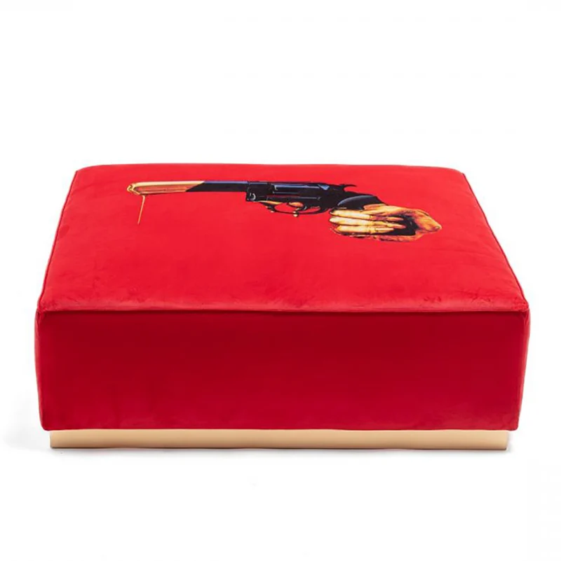 Modularer Pouf REVOLVER rot