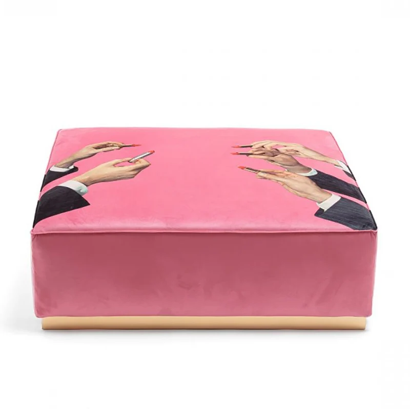 Modularer Pouf LIPSTICKS pink