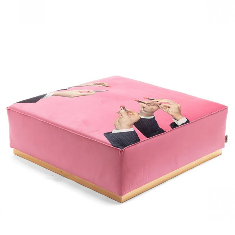 Modularer Pouf LIPSTICKS pink