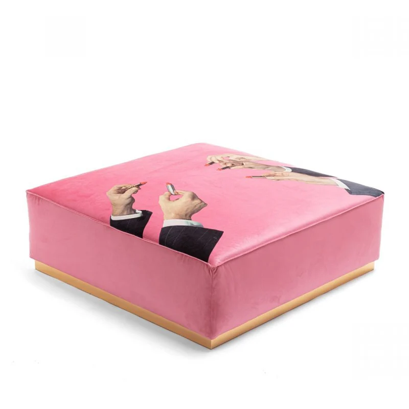 Modularer Pouf LIPSTICKS pink