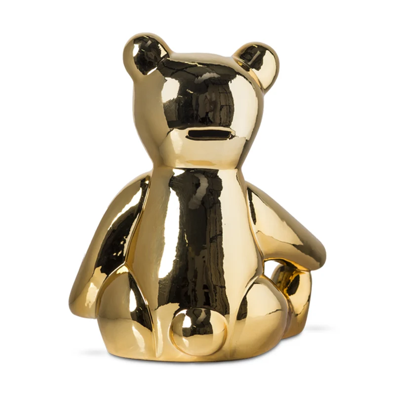 Spardose TEDDY gold