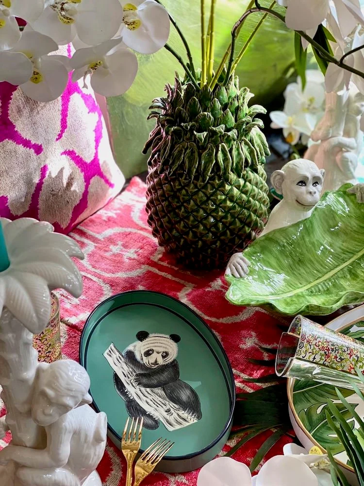 Schale 'MENAGERIE Monkey Leaf' aus Keramik