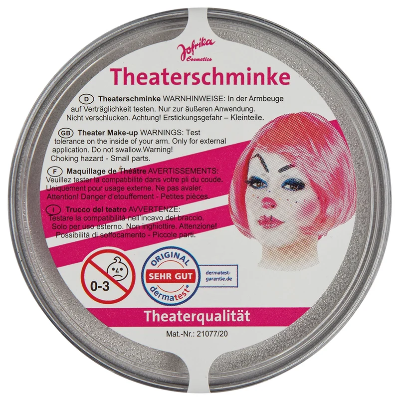 Jofrika Theaterschminke in Theaterqualität - Silber