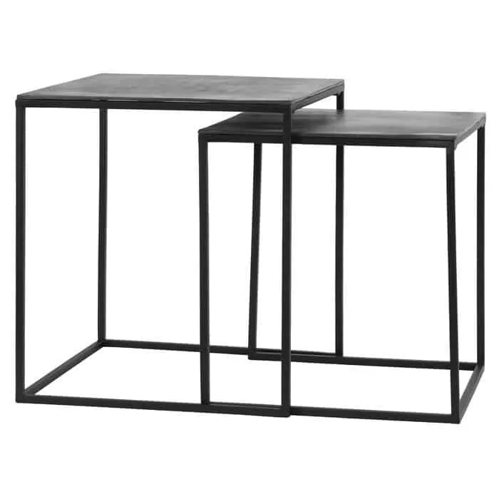 Beistelltisch BANOS roh Lote antik 2er-Set