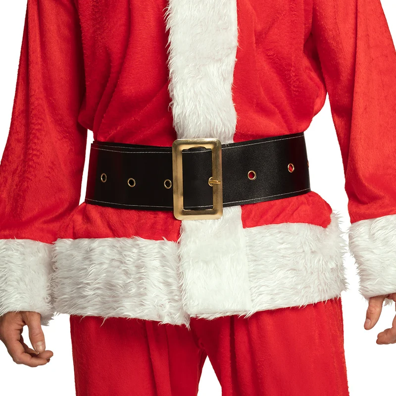 Weihnachtsmann Nikolaus Gürtel 150 cm | Schwarz