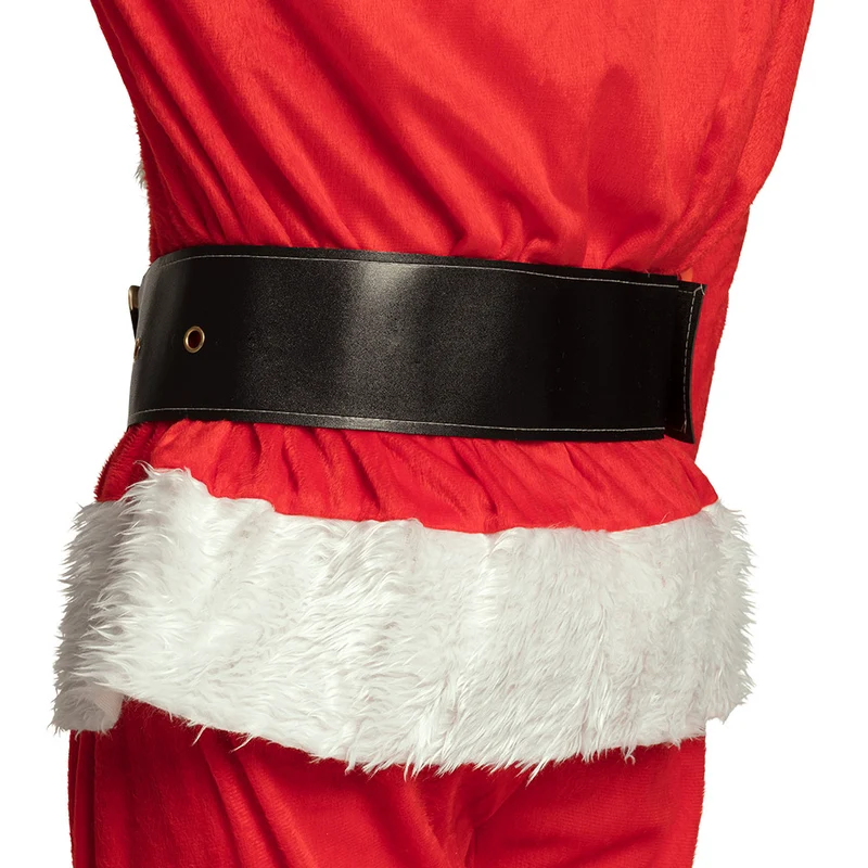 Weihnachtsmann Nikolaus Gürtel 150 cm | Schwarz