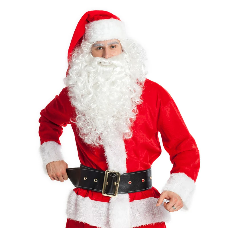 Weihnachtsmann Nikolaus Gürtel 150 cm | Schwarz
