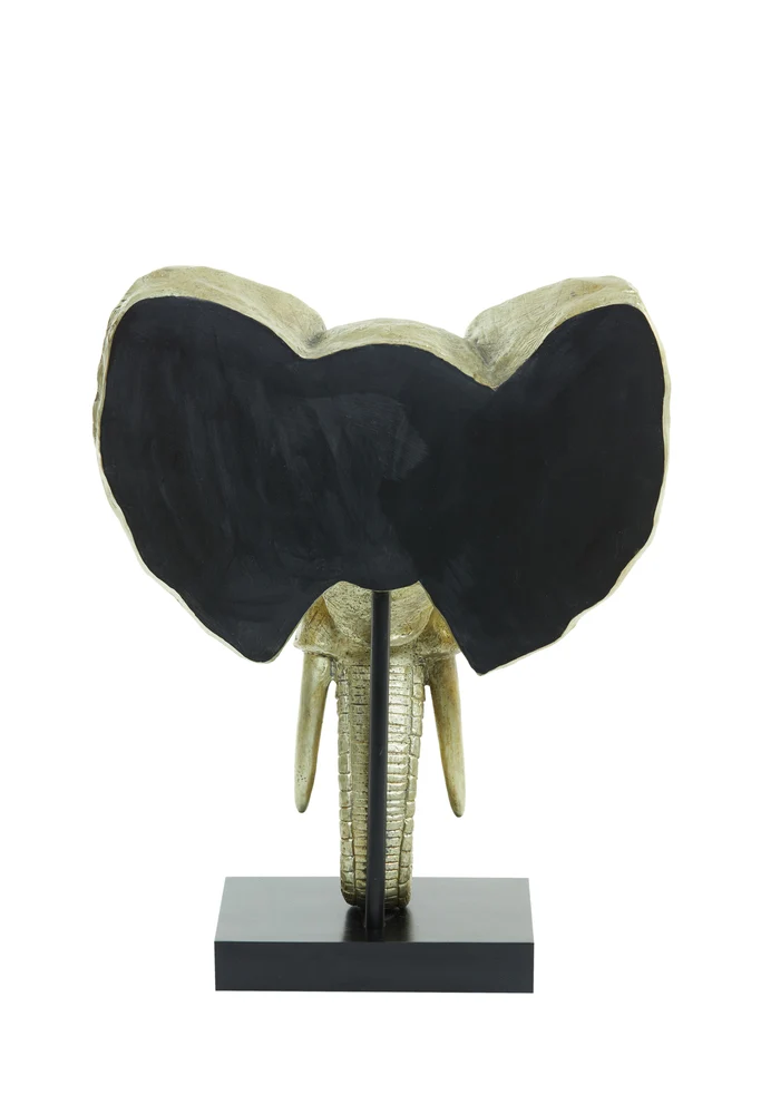 Tierfigur ELEPHANT hell gold 38,5x19,5x49cm