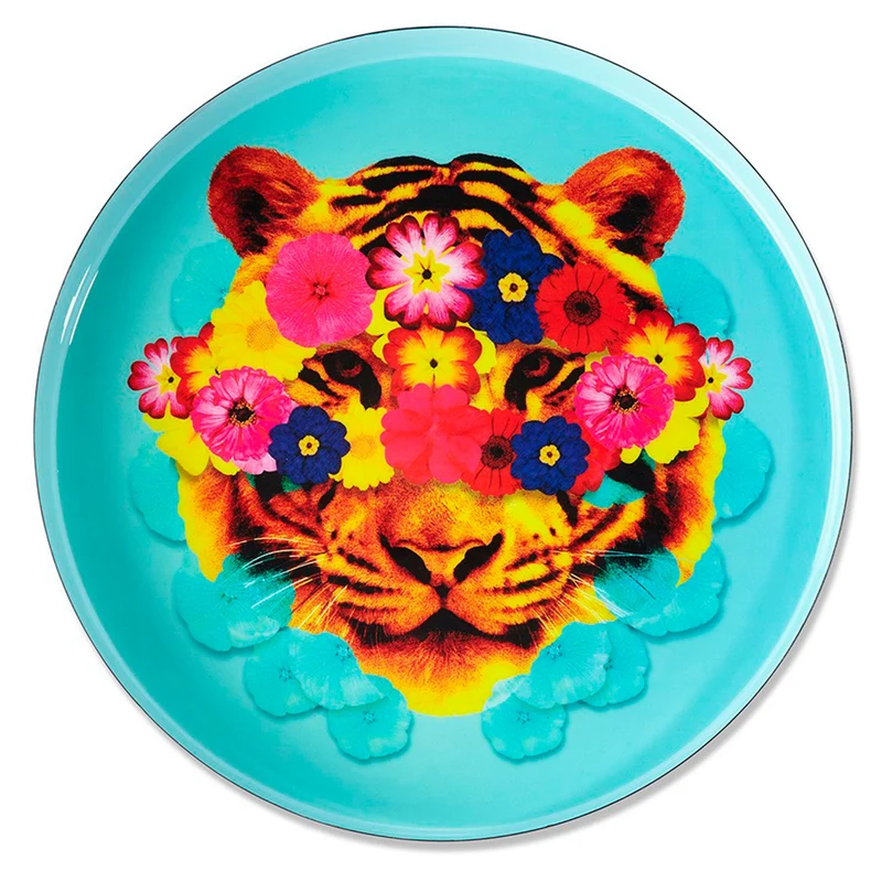Tablett 'MASKTIGER' Ø33cm