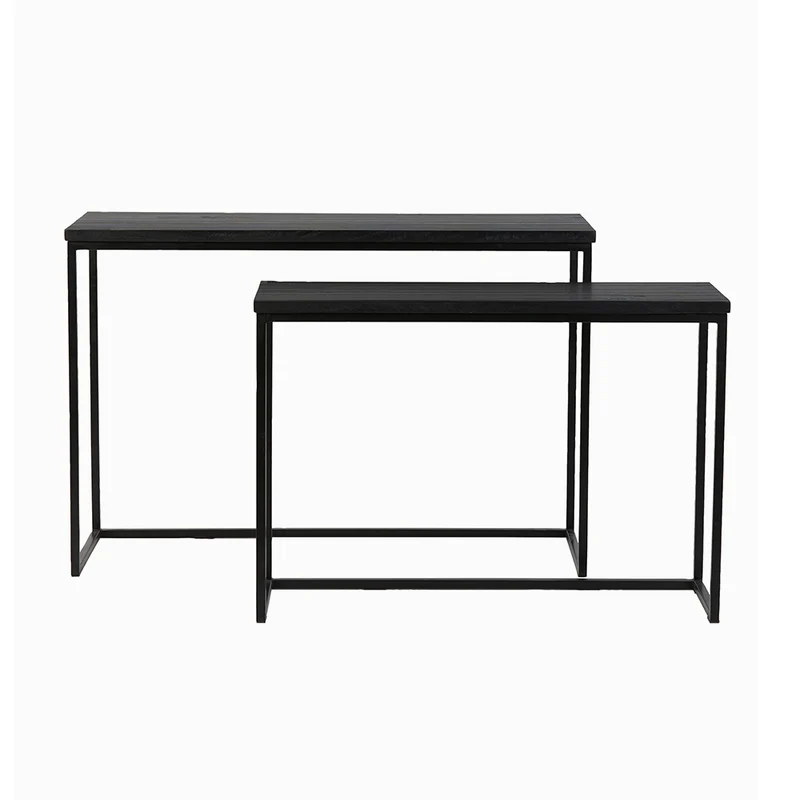 Konsolentisch BRYSON Holz schwarz