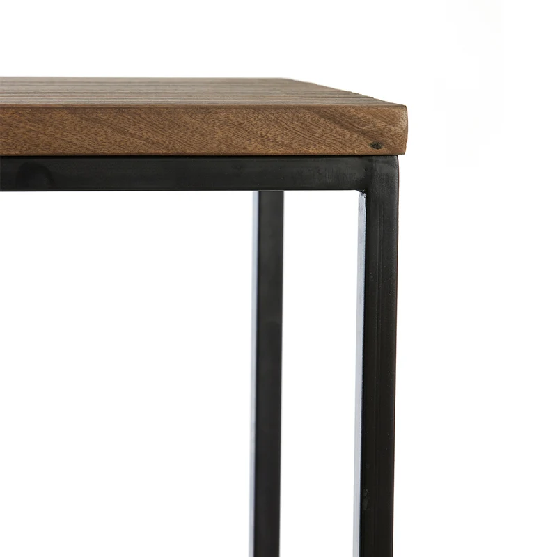 Konsolentisch BRYSON Holz braun - schwarz