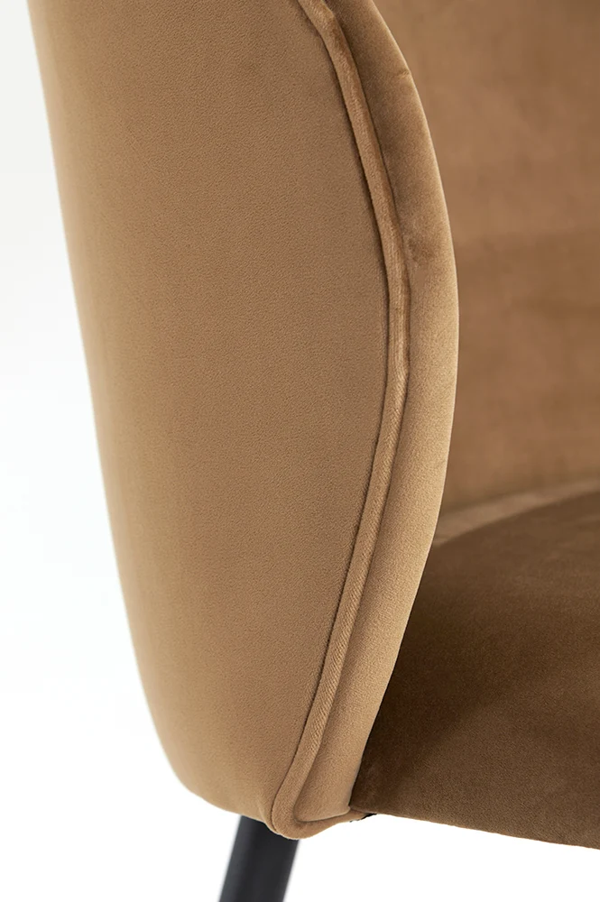 Esszimmerstuhl ELYNA Samt braun 2er-Set