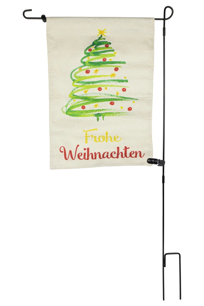 Riffelmacher Gartenfahne "Weihnachtsbaum" 32x45 / 90 cm | 13508