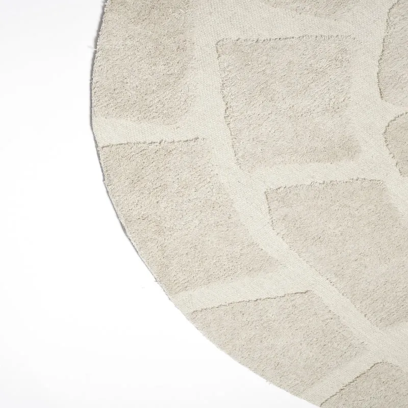 Teppich BAJELO rund beige Ø220 cm