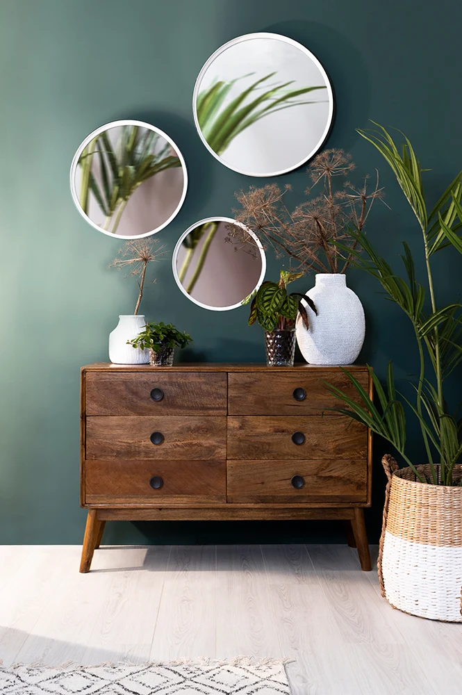 Sideboard ESPITA Holz Öl braun