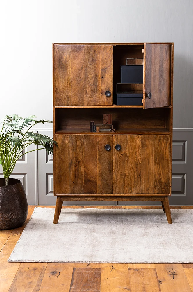 Schrank ESPITA Holz Öl braun