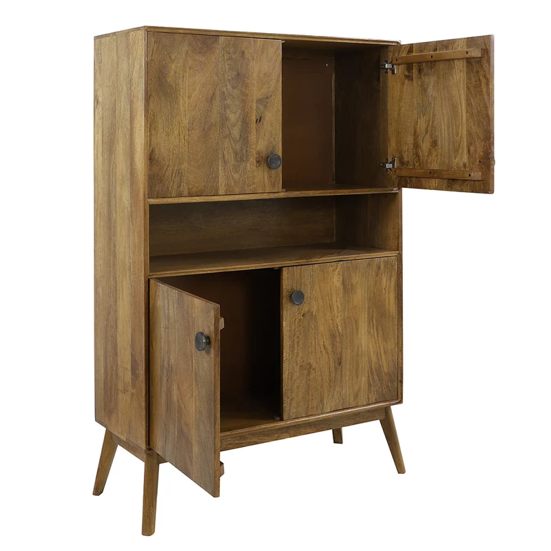Schrank ESPITA Holz Öl braun