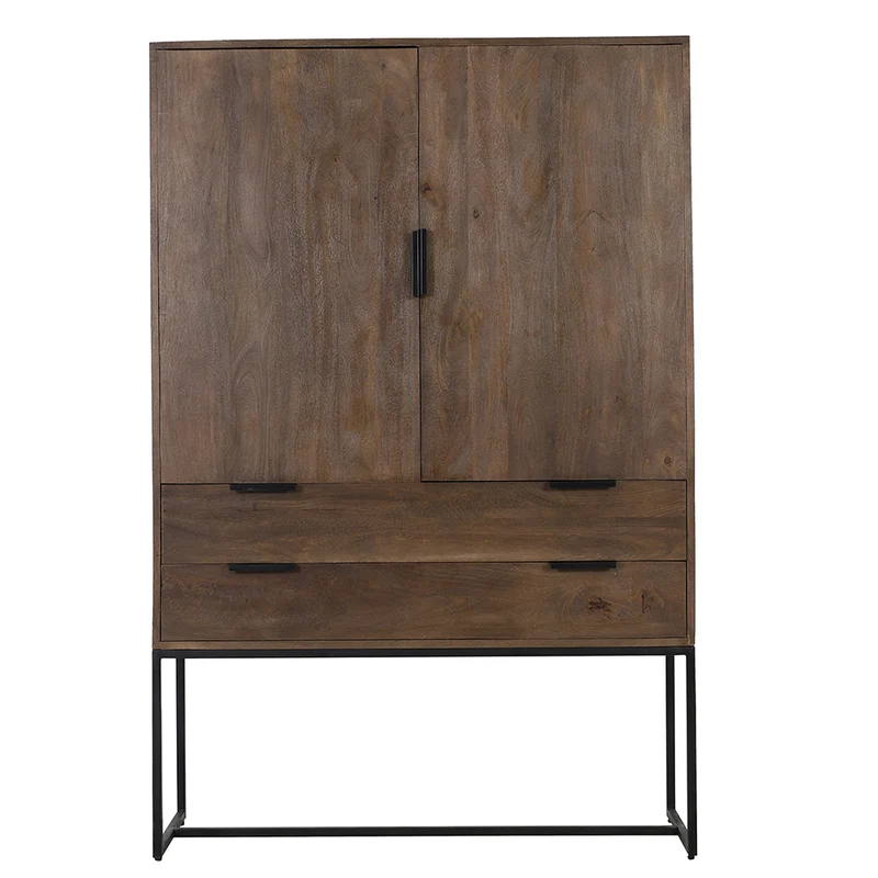 Schrank MEAVE Holz dunkel braun