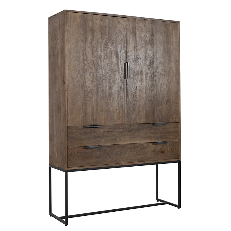 Schrank MEAVE Holz dunkel braun