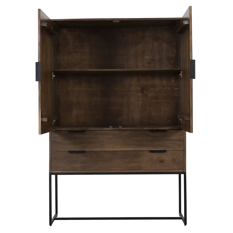 Schrank MEAVE Holz dunkel braun
