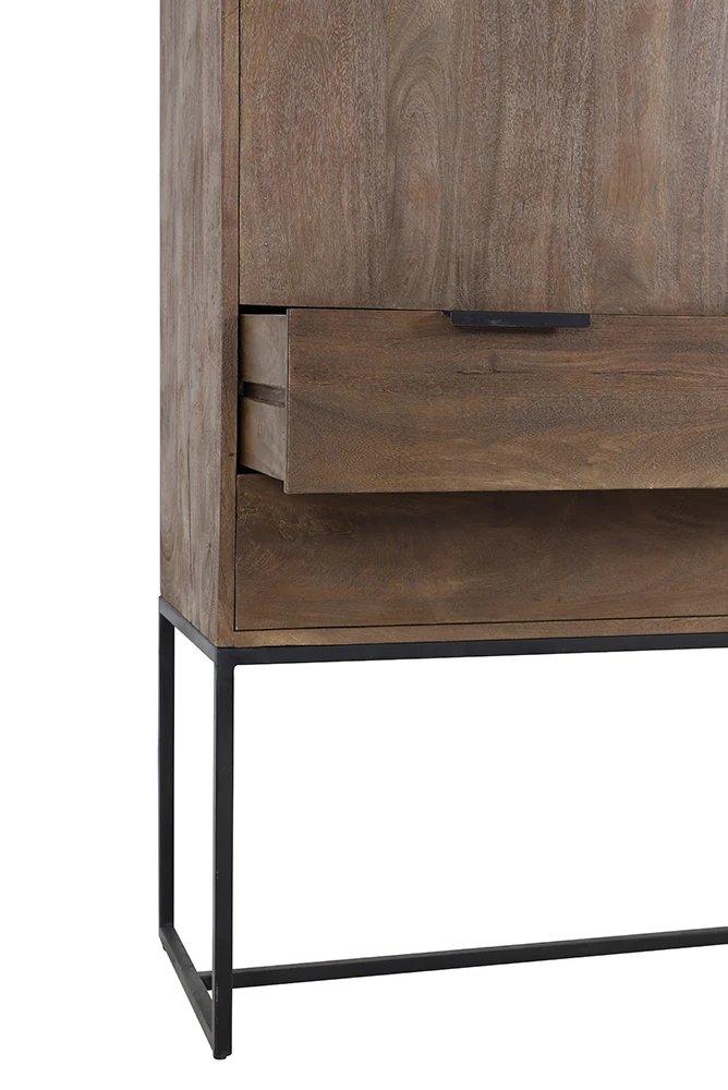 Schrank MEAVE Holz dunkel braun