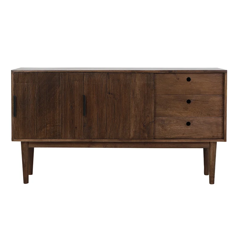 Kommode BITIKA Holz dunkel braun