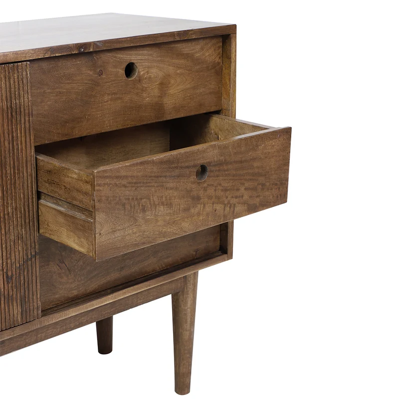 Kommode BITIKA Holz dunkel braun