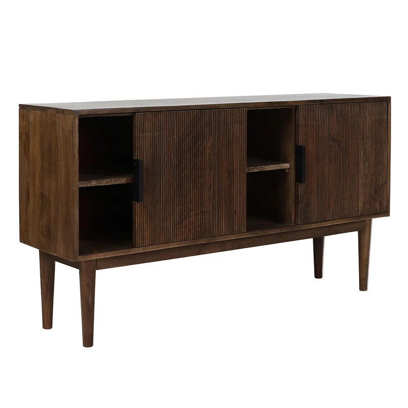 Kommode BITIKA Holz dunkel braun