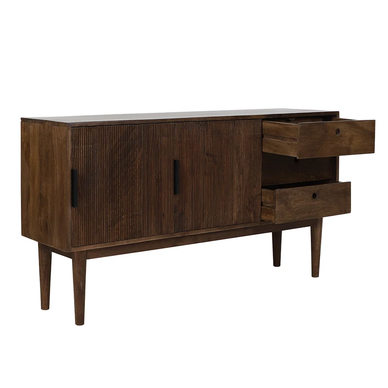 Kommode BITIKA Holz dunkel braun
