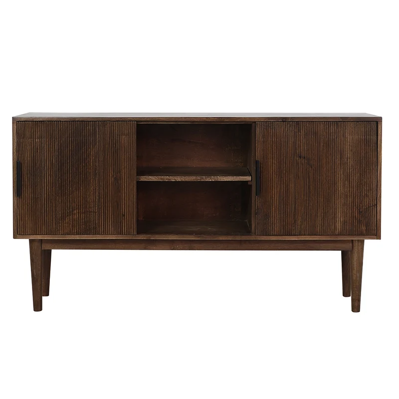 Kommode BITIKA Holz dunkel braun
