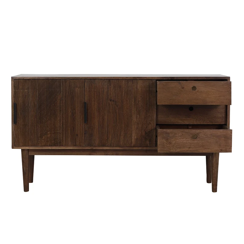 Kommode BITIKA Holz dunkel braun